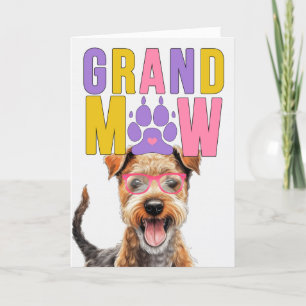 GrandMAW Lakeland Terrier Funny Grandföräldrar Day Helgkort