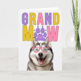 GrandMAW Malamute GrandDOG Grandföräldrar Day Helgkort