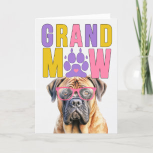 GrandMAW Mastiff GrandDOG Grandföräldrar Day Helgkort