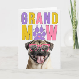 GrandMAW Mops GrandDOG Mors dag Helgkort