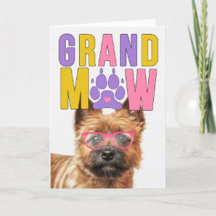 GrandMAW Norwich Hund Funny Grandföräldrar Day Helgkort