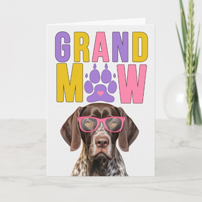 GrandMAW-pekaren GrandDOG-morföräldrardagen Helgkort (Framsida)