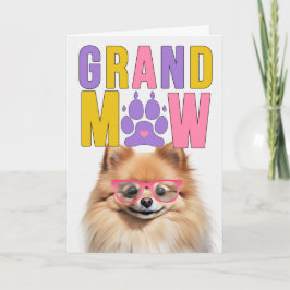 GrandMAW Pomeranian GrandDOG Grandparents Day Helgkort