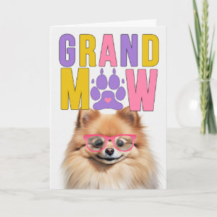 GrandMAW Pomeranian GrandDOG Mormors och farfars d Helgkort