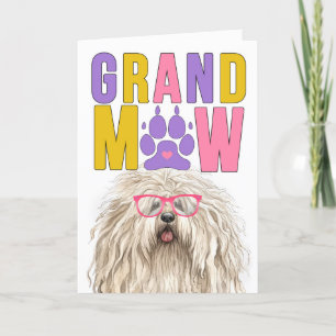 GrandMAW Puli Hund Funny Grandföräldrar Day Helgkort