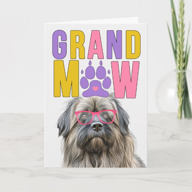 GrandMAW Pyrenean Shepherd Funny Grandföräldrar Da Helgkort (Framsida)