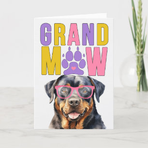 GrandMAW Rottweiler GrandDOG Grandföräldrar Day Helgkort