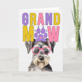 GrandMAW Schnauzer GrandDOG Grandföräldrar Day Helgkort