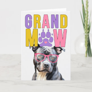 GrandMAW Stbudsdshire GrandDOG Grandföräldrar Day Helgkort