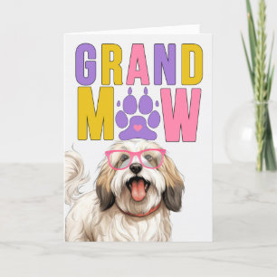 GrandMAW Tibetan Terrier GrandDOG Grandföräldrar D Helgkort