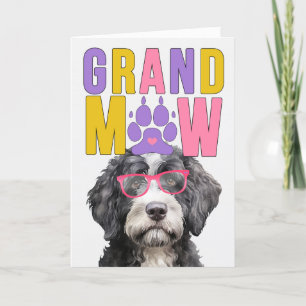 GrandMAW Vatten Hund Funny Grandföräldrar Day Helgkort
