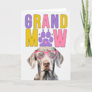 GrandMAW Weimaraner GrandDOG Grandföräldrar Day Helgkort
