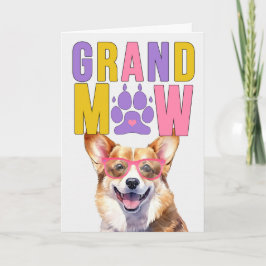 GrandMAW Welsh Corgi GrandDOG Grandföräldrar Day Helgkort