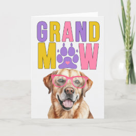 GrandMAW Yellow Labrador GrandDOG Alla Föräldrar-d Helgkort