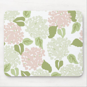 Grandmillenial hydrangea blommigt preppy söt musmatta