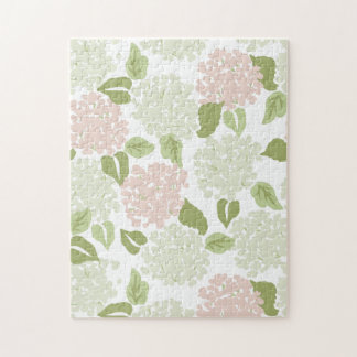 Grandmillenial hydrangea blommigt preppy söt pussel