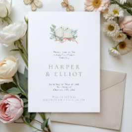 Grandmillenial Love Birds Couples Shower Inbjudningar