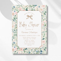 Grandmillenial Navy Rosé Floral Guld Bebis firande