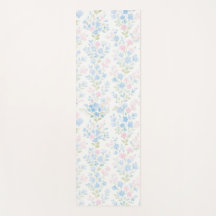 Grandmillennial blomster yogamatta
