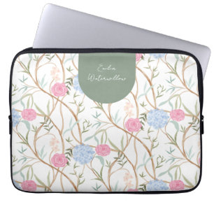 Grandmillennial Chinoiserie Anpassningsbar Laptop Fodral