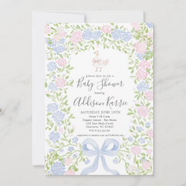 Grandmillennial dumma gås baby shower inbjudan
