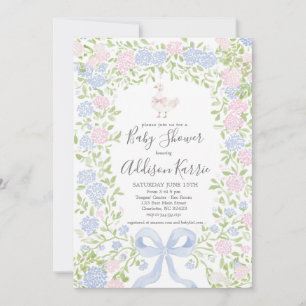 Grandmillennial dumma gås baby shower inbjudan