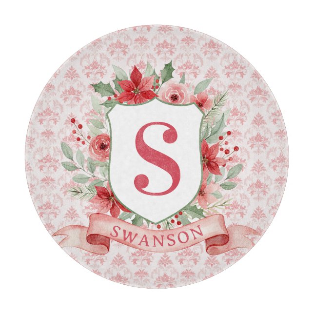 Grandmillennial Holiday Crest | Christmas Monogram (Framsidan)