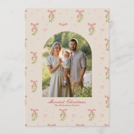 Grandmillennial jul botanisk båge fotoark julkort