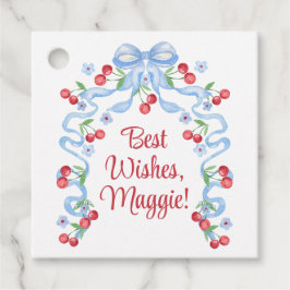 Grandmillennial Körsbågar Vattenfärg Gåvor Etiketter