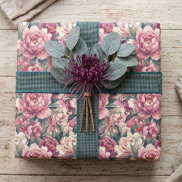 Grandmillennial Peonior | Dammig Mauve Presentpapper