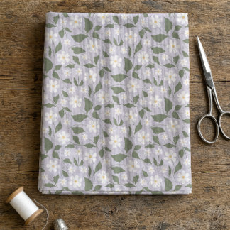 Grandmillennial Tusenskönas Blommotiv i Mjuk Paste Tyg