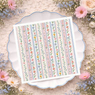 Grandmillennial Vintage Baby Shower Pappersservett