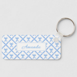 GrandMillennium Anpassade Bow Trellis Keychain Nyckelring