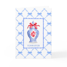 GrandMillennium Chinoiserie Ginger Burk w/ Red Bow