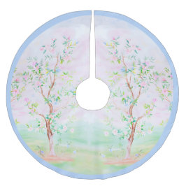 GrandMillennium Chinoiserie preppy blommigt Julgransmatta Borstad Polyester