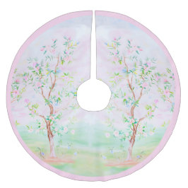 GrandMillennium Chinoiserie preppy blommigt Julgransmatta Borstad Polyester