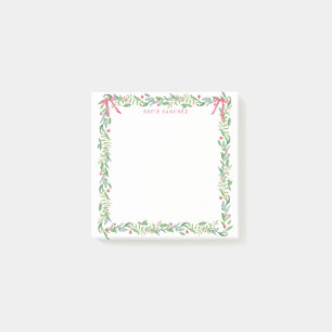 GrandMillennium Evergreen Swag med Monogram Post-it Block