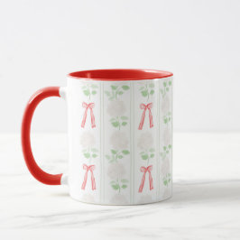 GrandMillennium Hydrangea & Bows Red Mugg