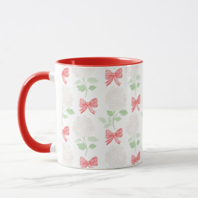 GrandMillennium Hydrangea & Bows Red Mugg (Vänster)