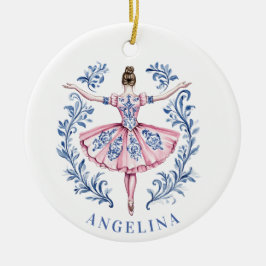 GrandMillennium jul Damask Ballerina Julgransprydnad Keramik