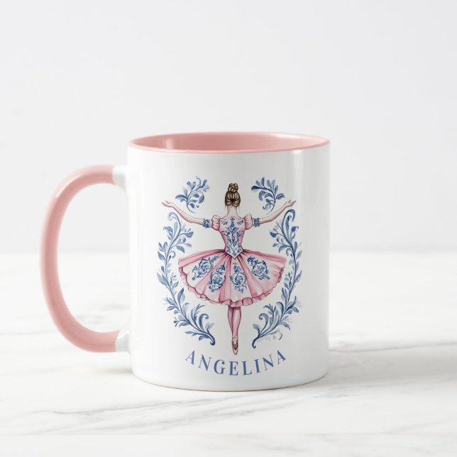 GrandMillennium jul Damask Ballerina Mugg (Vänster)