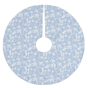 GrandMillennium White Blommigt Chinoiserie Bows Julgransmatta Borstad Polyester