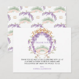 GrandMillennium Wisteria Babydusch Tack Card OSA Kort