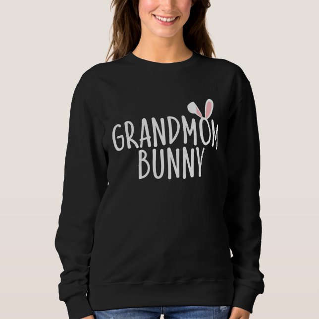 Grandmom Bunny Family Rabbit  Matching Couple East T Shirt (Framsida)