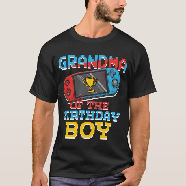 Grandmom Of Gamer Video Game Lover Gamer retro fun T Shirt (Framsida)