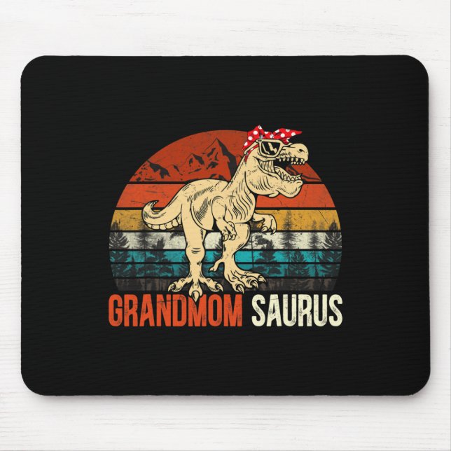 Grandmomsaurus T Rex Dinosaur Farmor Saurus Match Musmatta (Framsidan)