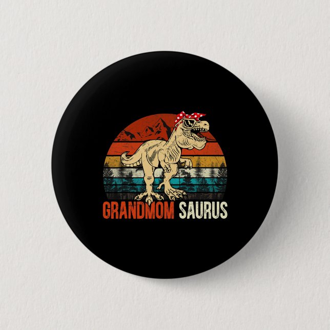 Grandmomsaurus T Rex Dinosaur Grandmom Saurus Matc Knapp (Framsida)