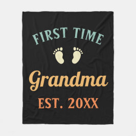 Grandmor Abuela Nonna Grammy First Time Grandma Fleecefilt