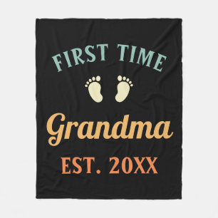 Grandmor Abuela Nonna Grammy First Time Grandma Fleecefilt