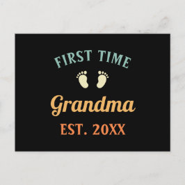 Grandmor Abuela Nonna Grammy First Time Grandma Vykort